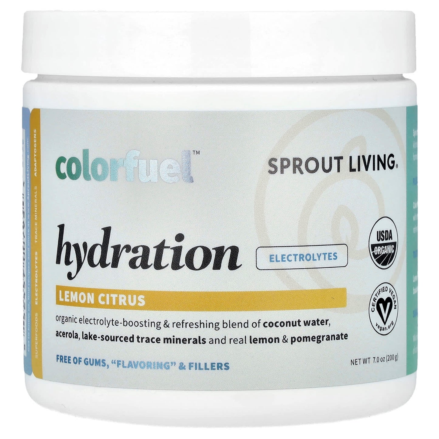 Sprout Living, Colorfuel™ Hydration, Lemon Citrus, 7 oz (200 g) - Image 1