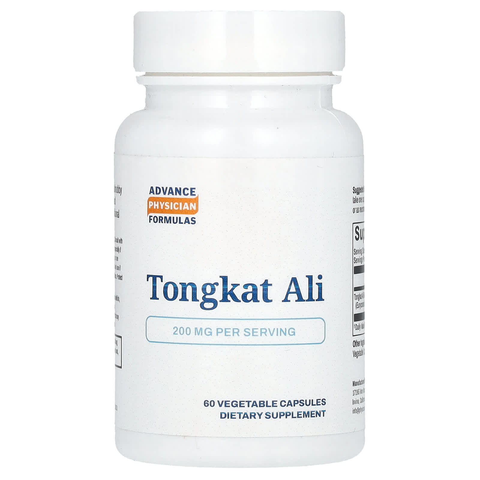 Tongkat Ali Supplement for Men's Health - 200 mg, 60 Capsules - Image 1