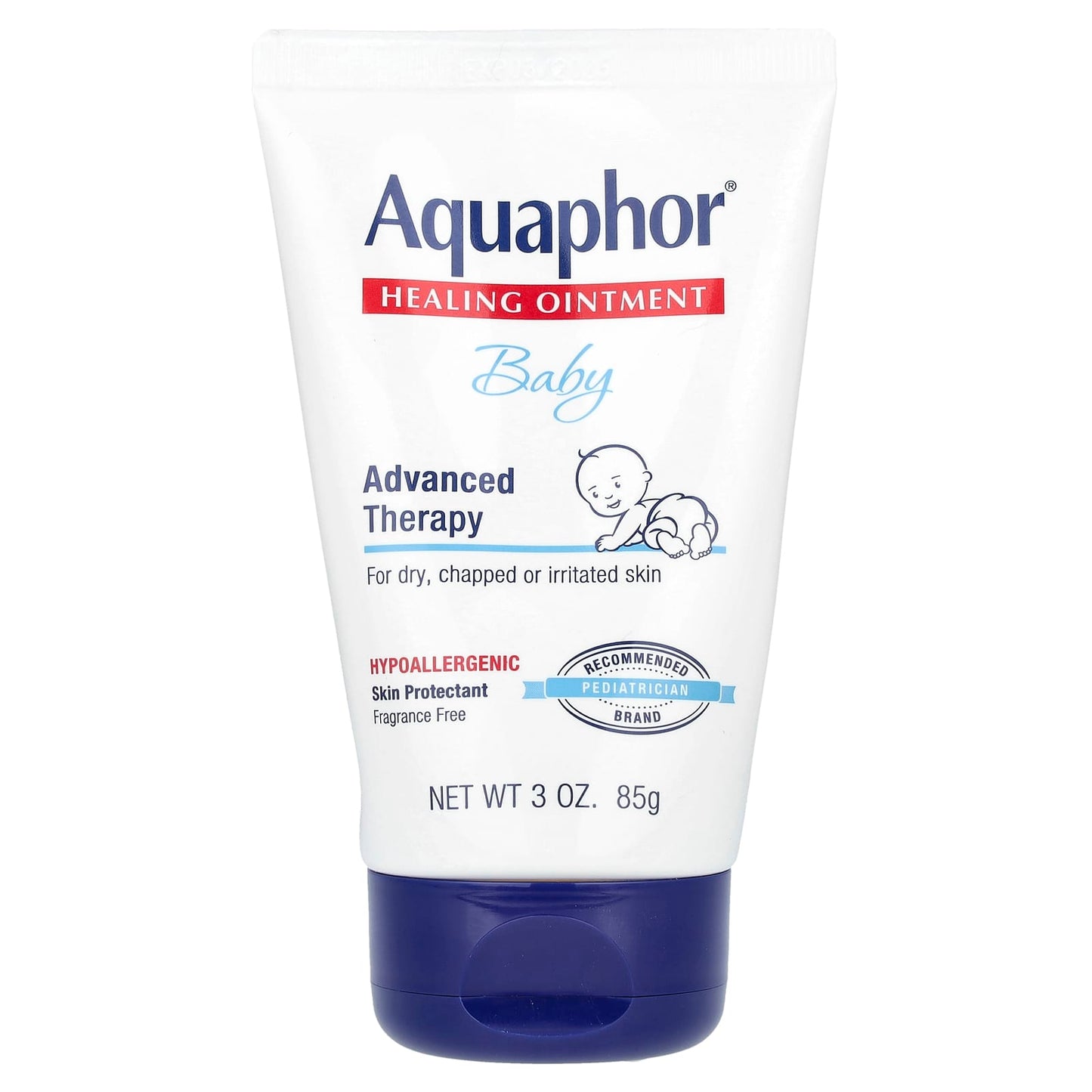 Aquaphor Fragrance Free Healing Ointment for Dry Skin, 3 oz - Image 1