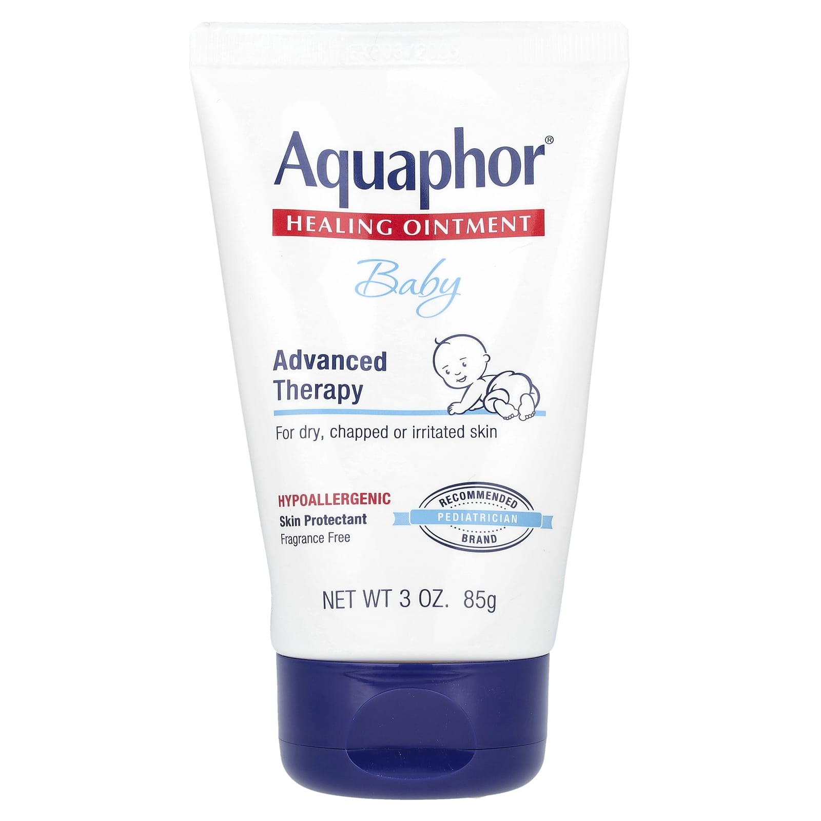 Aquaphor Fragrance Free Healing Ointment for Dry Skin, 3 oz - Image 1