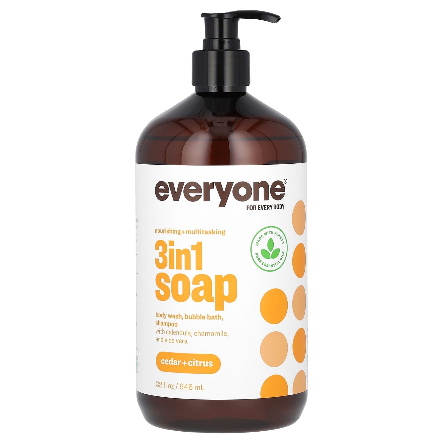 Everyone 3-in-1 Soap, Cedar + Citrus, 32 fl oz, Eco-Friendly, Cruelty-Free - Image 1