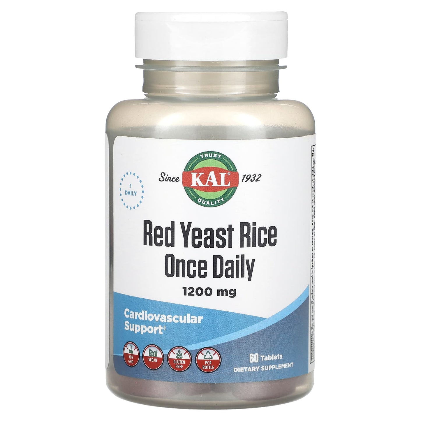 KAL, Red Yeast Rice, 1,200 mg, 60 Tablets - Image 1