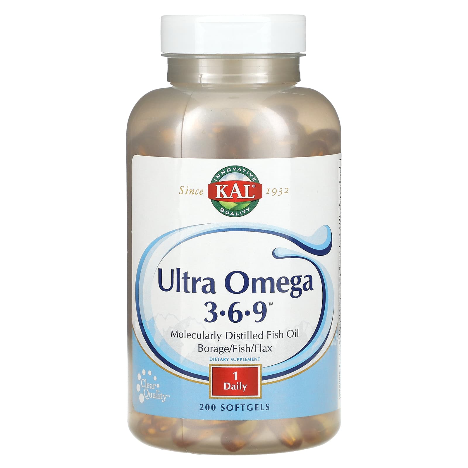 Omega 3, 6, & 9 Balance with Vitamin E - 200 Softgels - Image 1