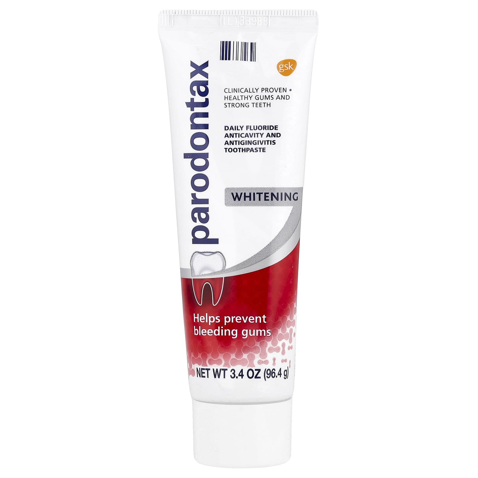 Parodontax, Daily Fluoride Anticavity And Antigingivitis Toothpaste, Whitening, 3.4 oz (96.4 g) - Image 1