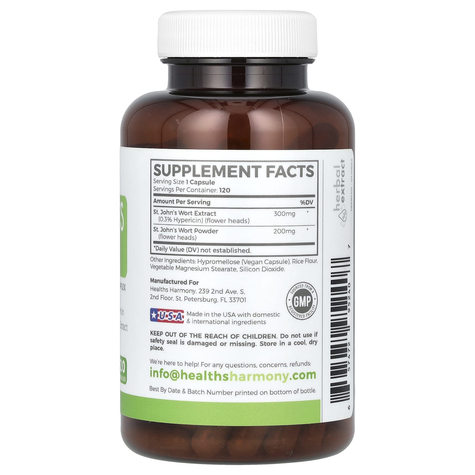 St. John's Wort Supplement 900mcg Hypericin - Mood & Menopause Relief - Image 2