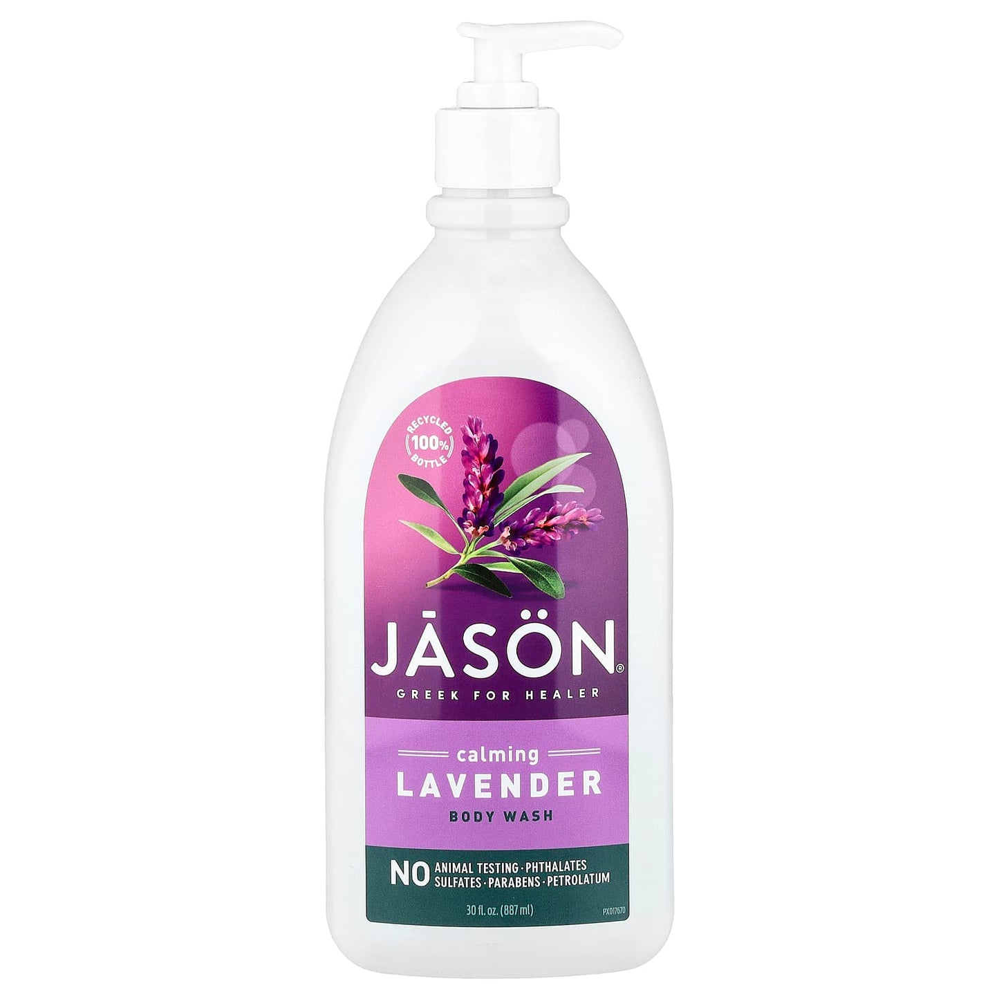 Jason Natural Calming Lavender Body Wash - Gentle & Soothing - Image 1