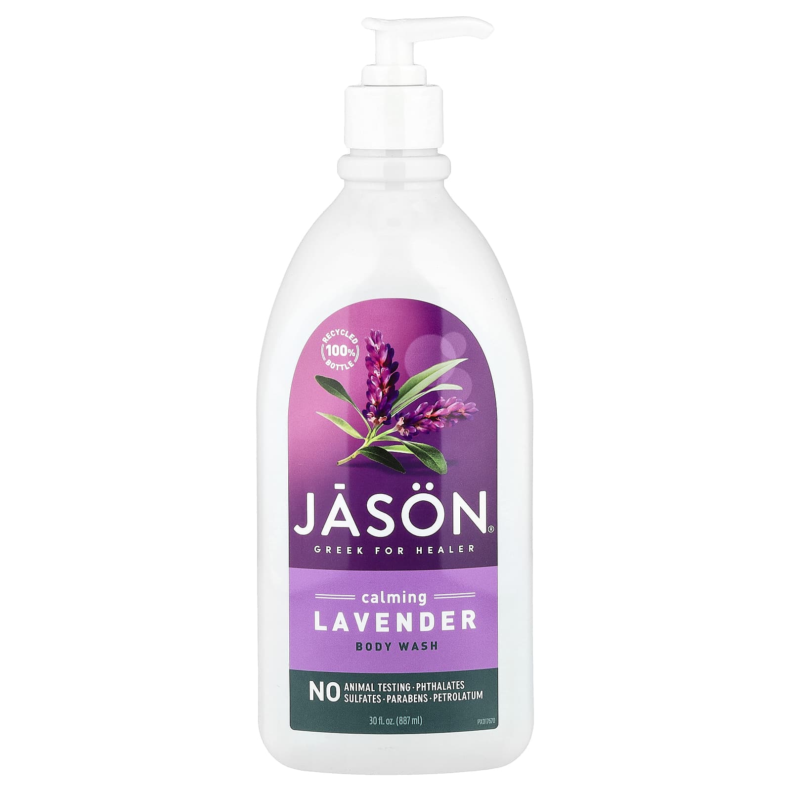 Jason Natural Calming Lavender Body Wash - Gentle & Soothing - Image 1