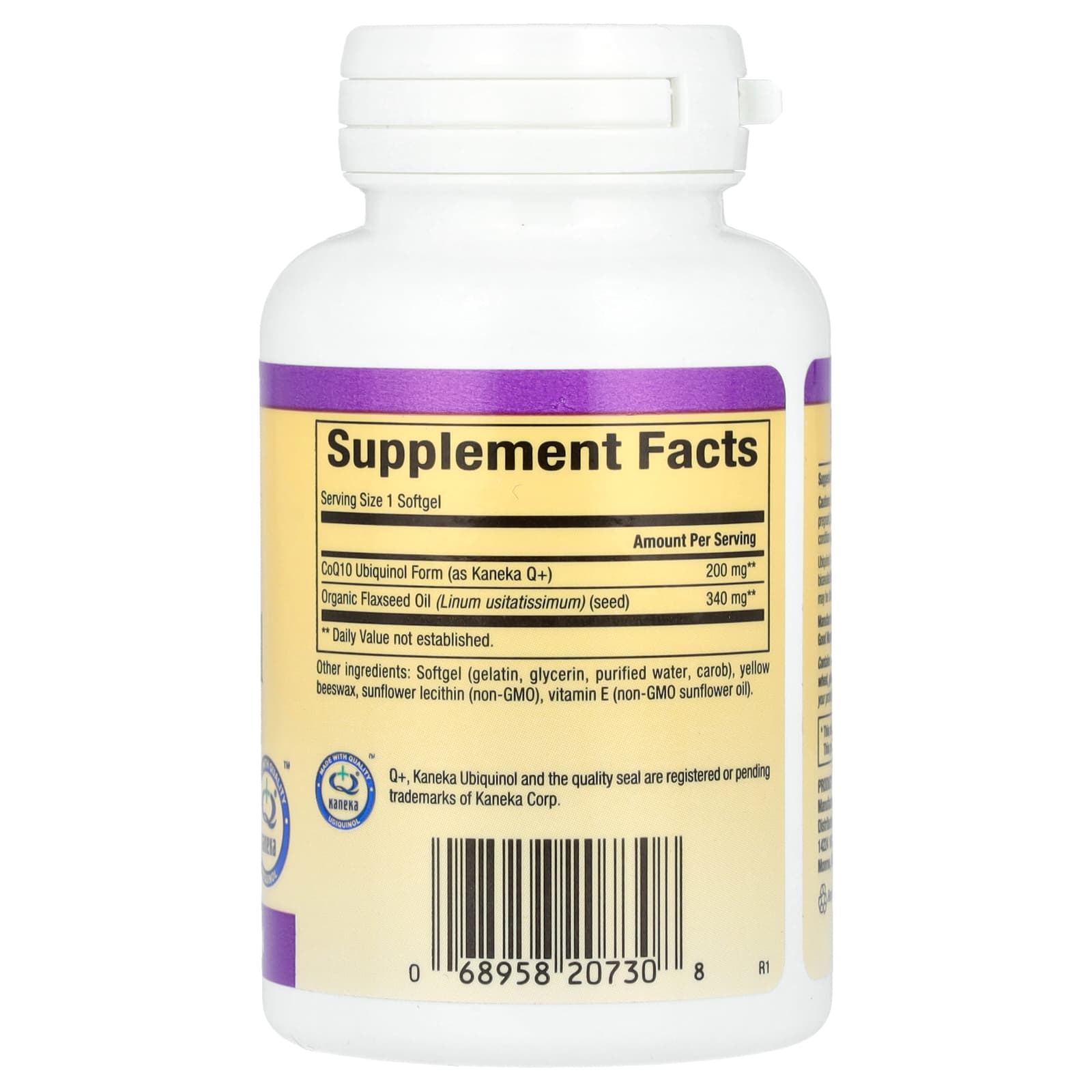 Natural Factors, Ubiquinol, 200 mg, 60 Softgels - Image 2