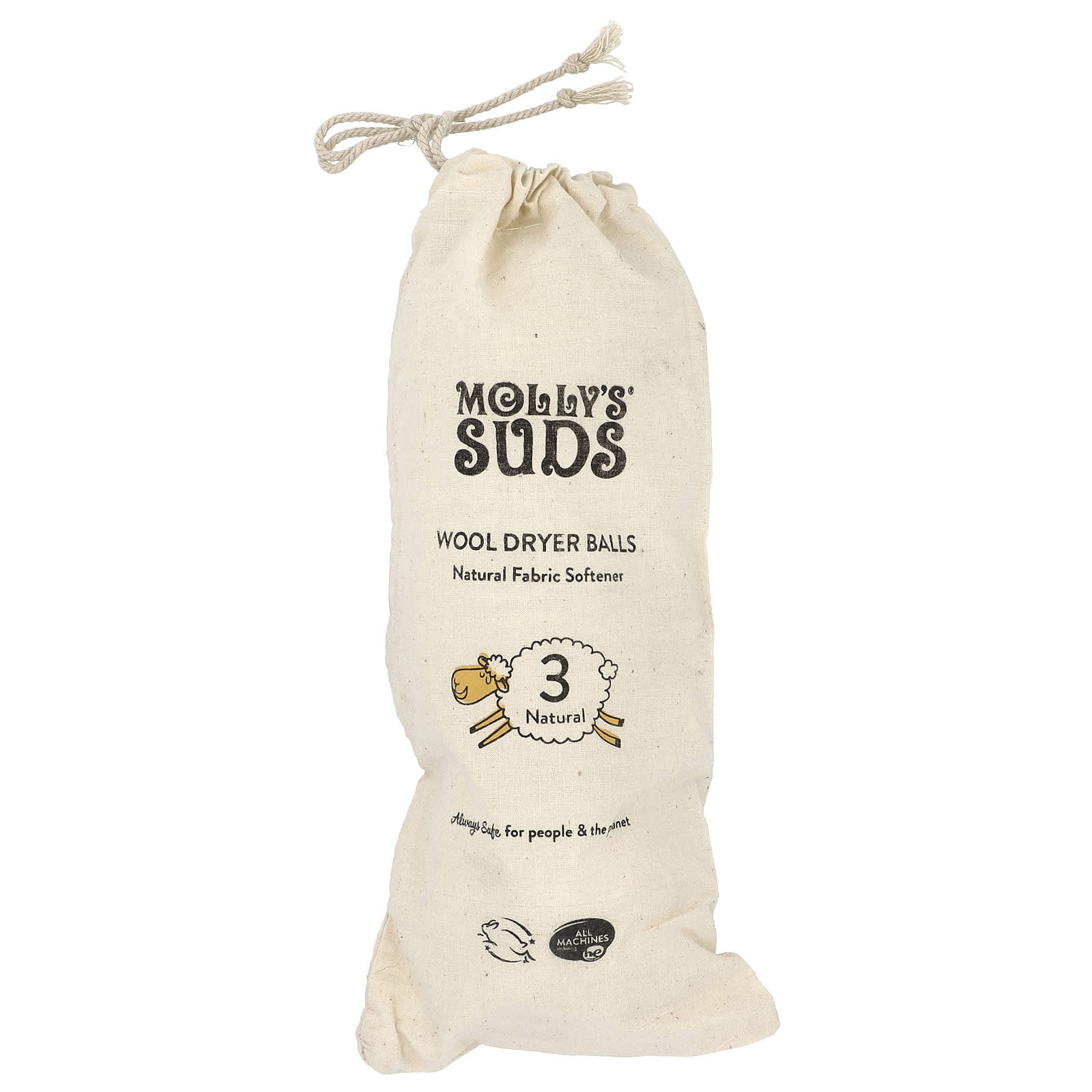Molly's Suds, Wool Dryer Balls, 3 Balls - Image 1