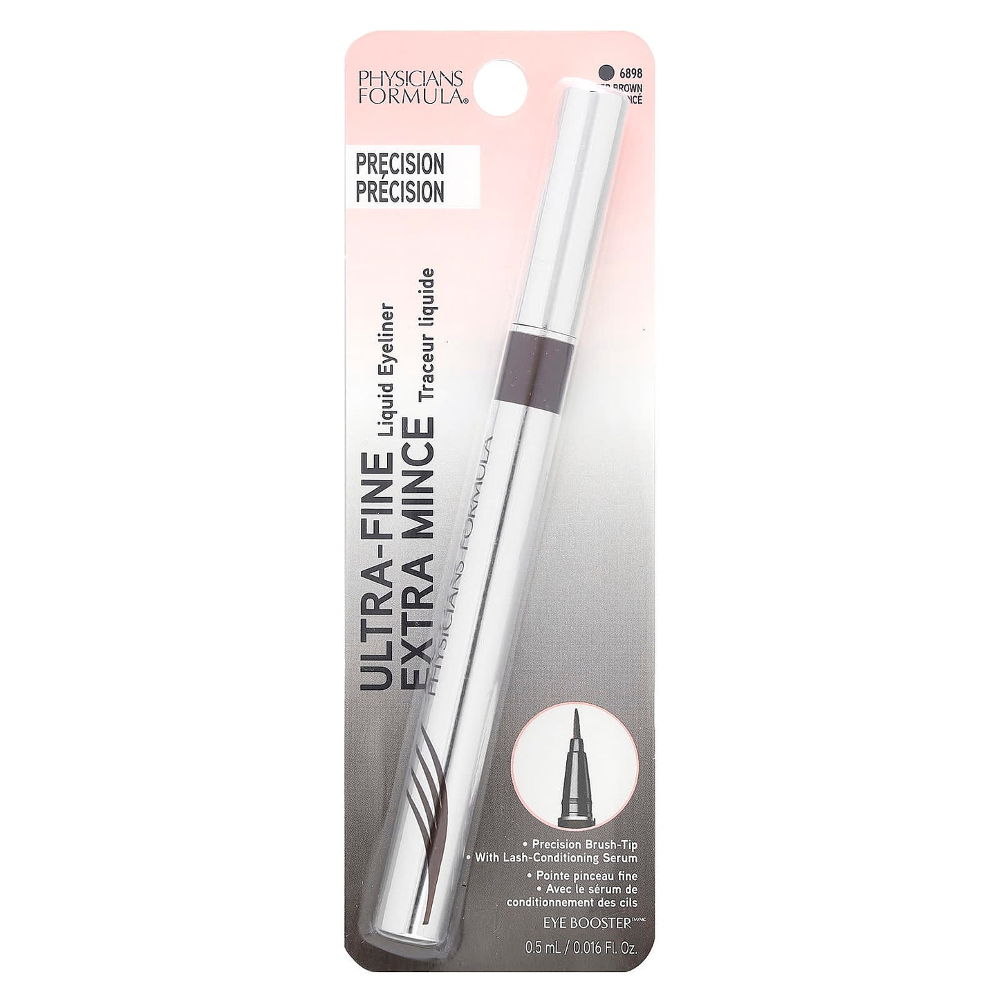 Physicians Formula, Eye Booster, Ultra-Fine Liquid Eyeliner, 6898 Deep Brown, 0.016 fl oz (0.5 ml) - Image 2