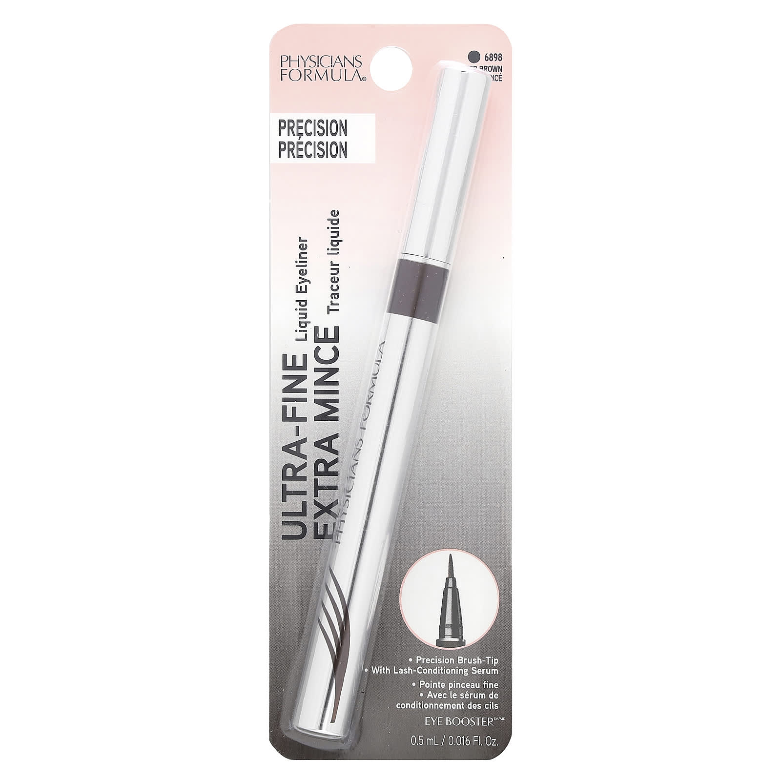 Physicians Formula, Eye Booster, Ultra-Fine Liquid Eyeliner, 6898 Deep Brown, 0.016 fl oz (0.5 ml) - Image 2