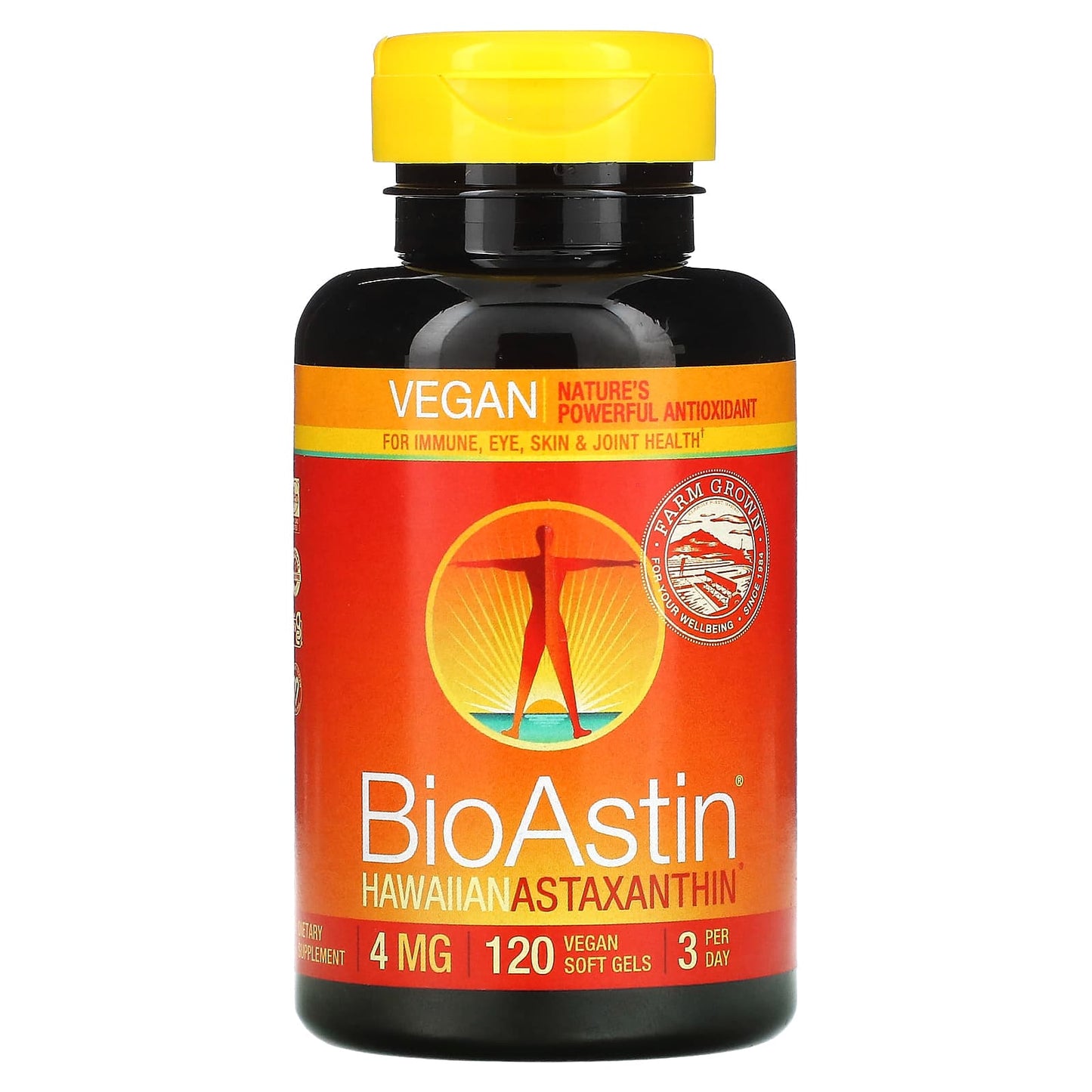 Nutrex Hawaii, BioAstin, 4 mg, 120 Vegan Soft Gels - Image 1