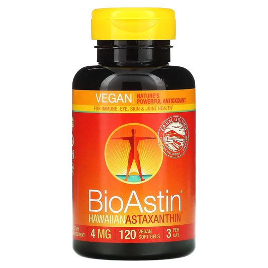 Nutrex Hawaii, BioAstin, 4 mg, 120 Vegan Soft Gels - Image 1