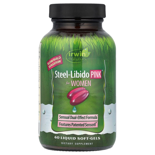 Irwin Naturals Steel-Libido Pink for Women - Liquid Soft-Gels - Image 1