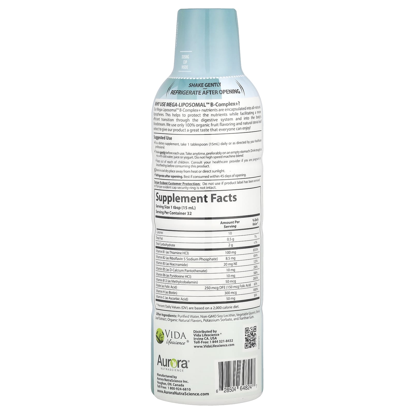 Boost Energy & Mood with Aurora Nutrascience Mega-Liposomal B-Complex+ - Image 2
