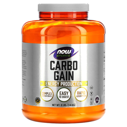 NOW Foods, Sports, Carbo Gain, 8 lbs (3.6 kg) - Image 1