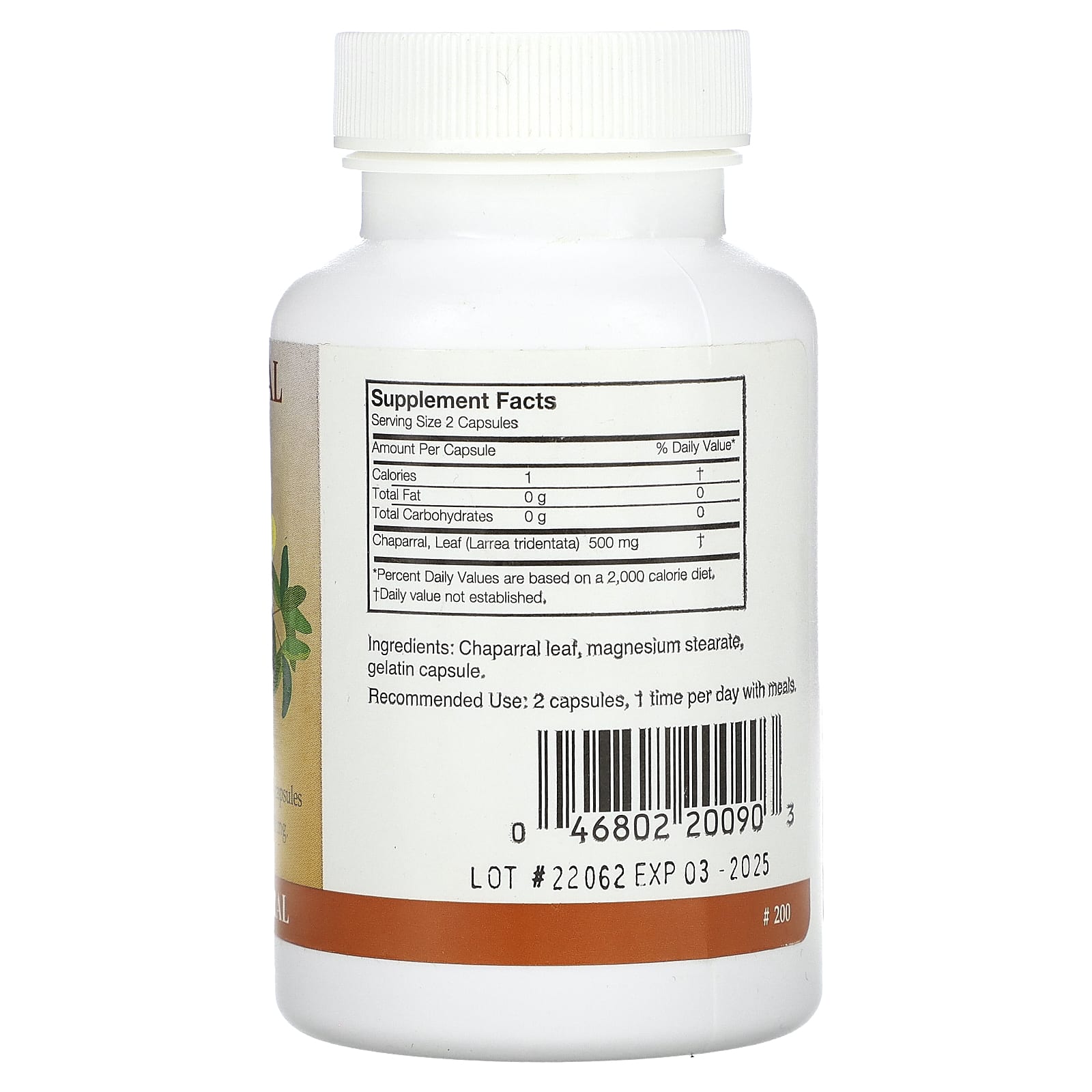 Chaparral 500mg, 90 Capsules by Arizona Natural - Natural Immunity Booster - Image 2
