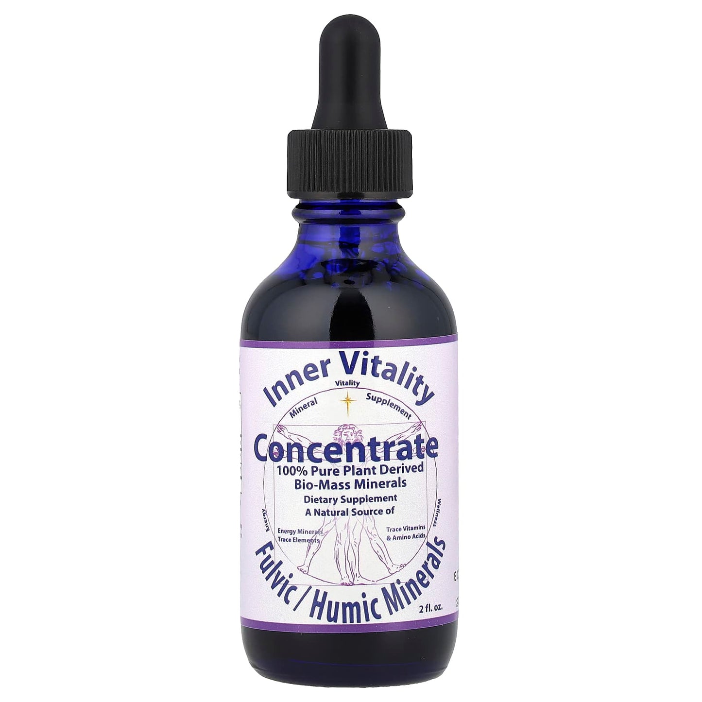 Morningstar Minerals, Inner Vitality, Concentrate, Fulvic/Humic Minerals, 2 fl oz - Image 1