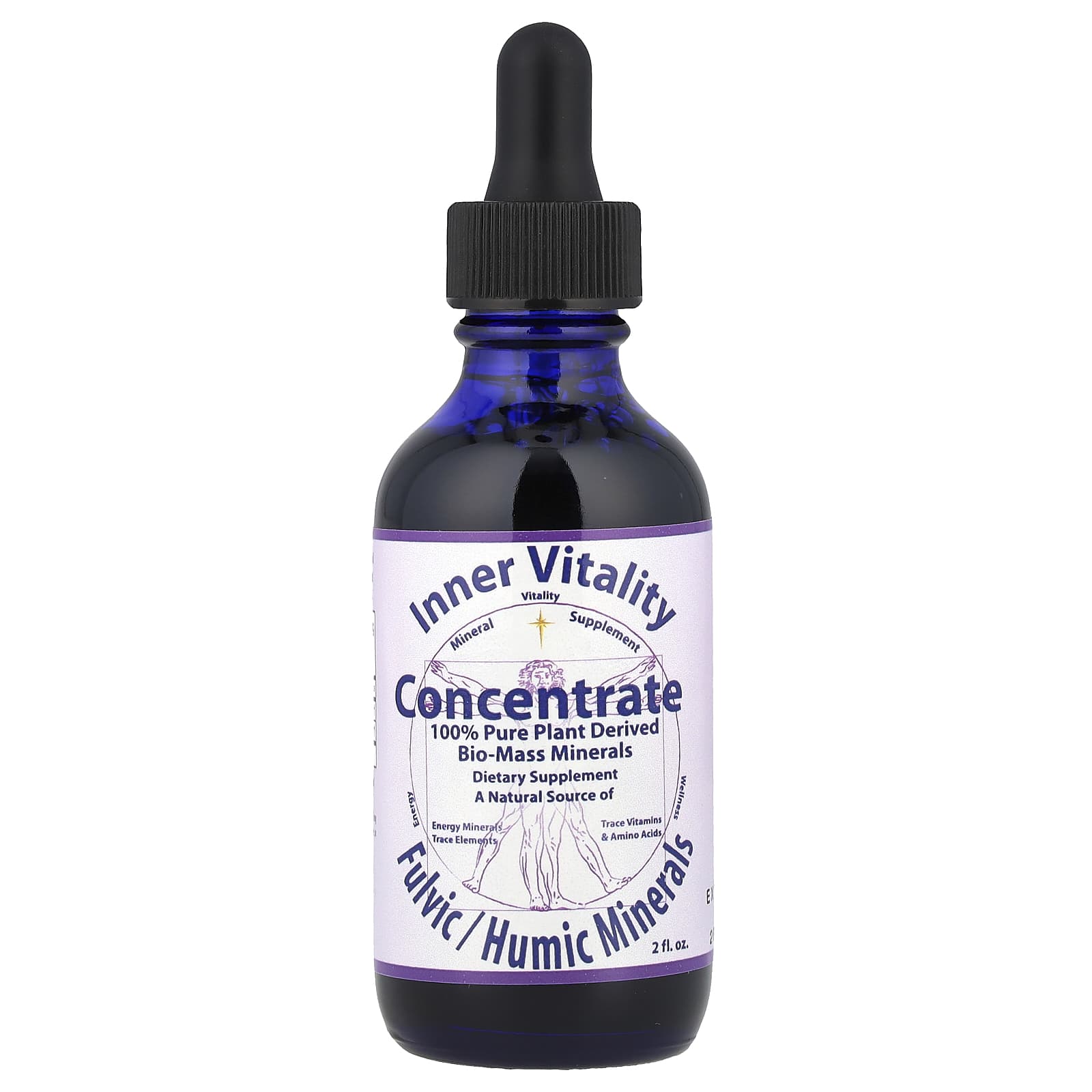 Morningstar Minerals, Inner Vitality, Concentrate, Fulvic/Humic Minerals, 2 fl oz - Image 1