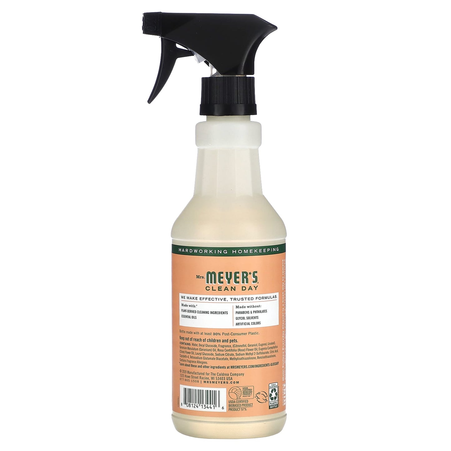 Mrs. Meyers Clean Day, Muti-Surface Everyday Cleaner, Geranium Scent, 16 fl oz (473 ml) - Image 2