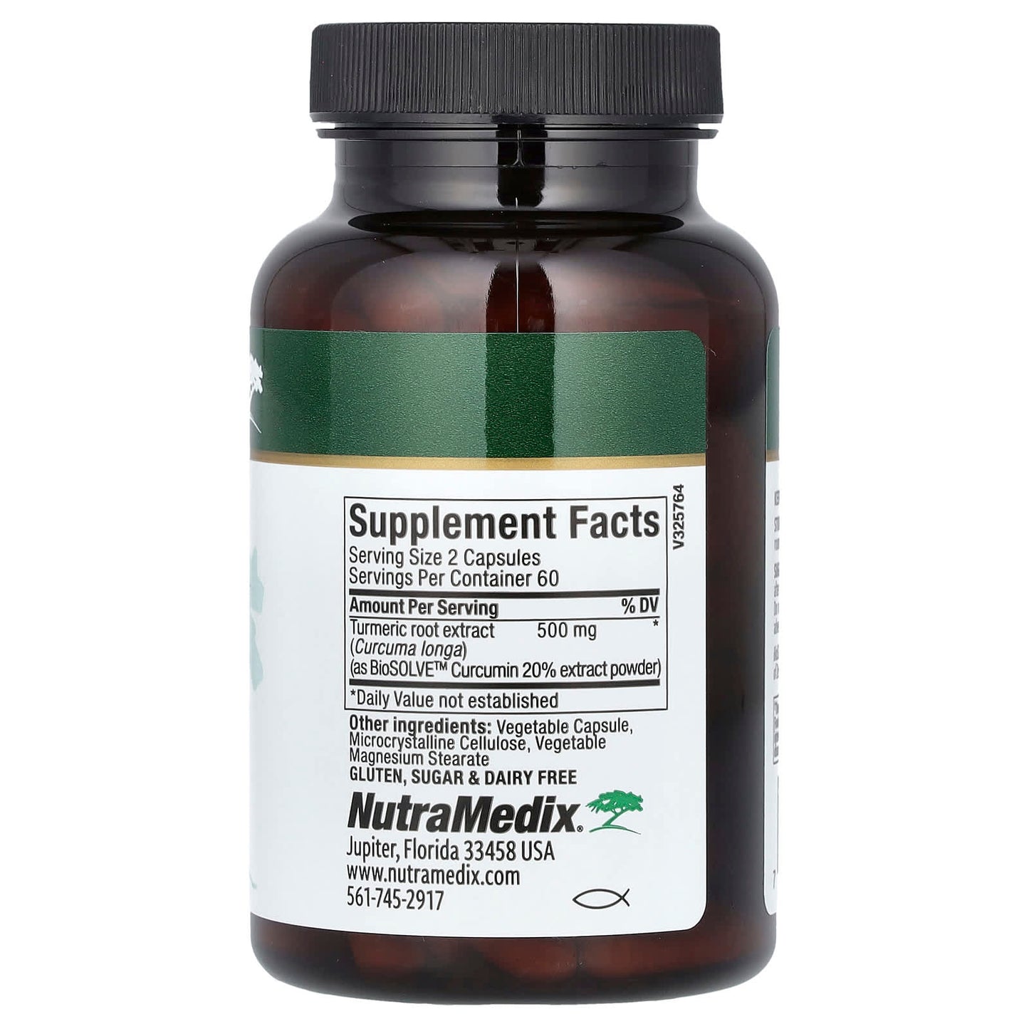 NutraMedix, Curcumin From Turmeric, 120 Vegetarian Capsules (250 mg per Capsule) - Image 2