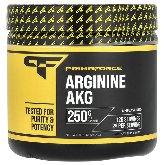 Primaforce, Arginine AKG, Unflavored, 8.9 oz (250 g) - Image 1