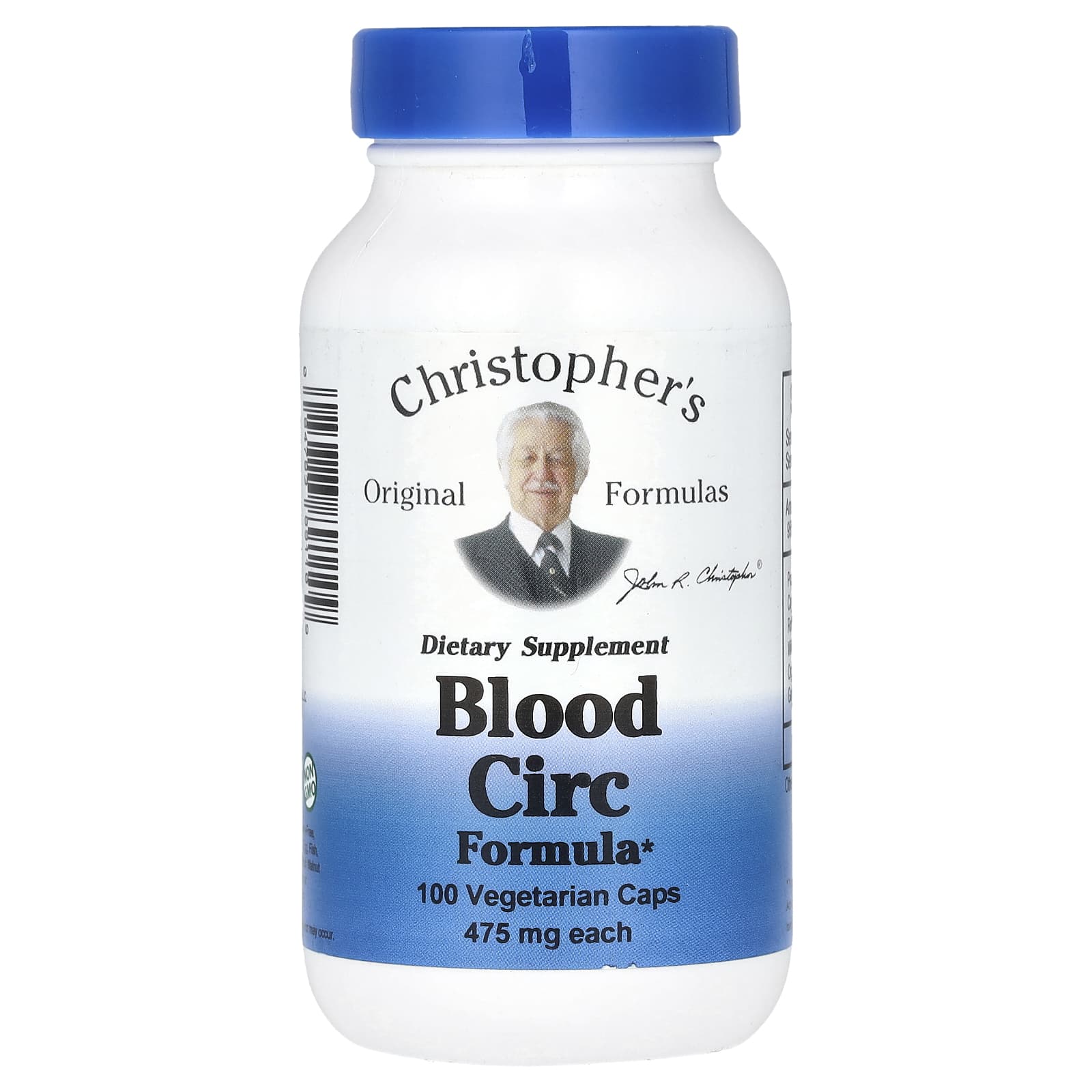 Christopher's Original Formulas, Blood Circ Formula, 950 mg, 100 Vegetarian Caps (475 mg per Capsule)