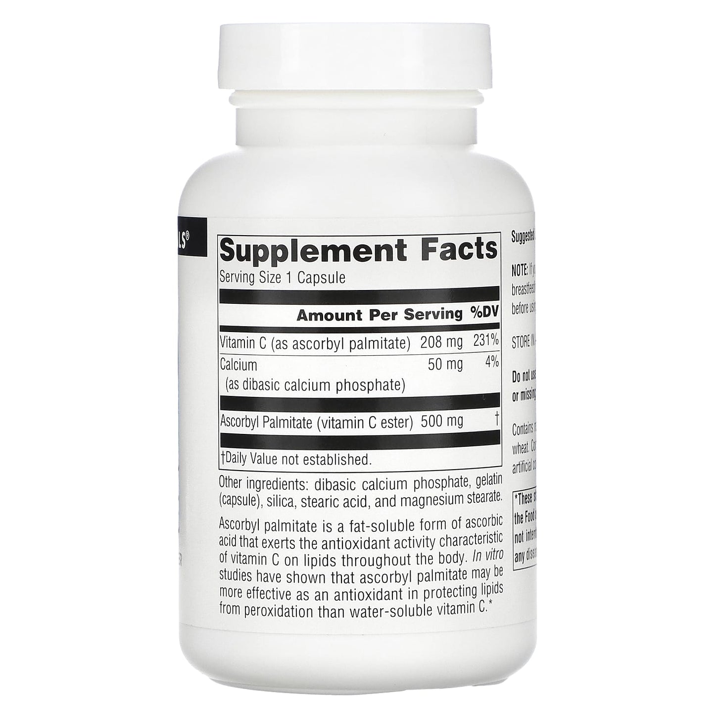 Source Naturals, Ascorbyl Palmitate, 90 Capsules - Image 2