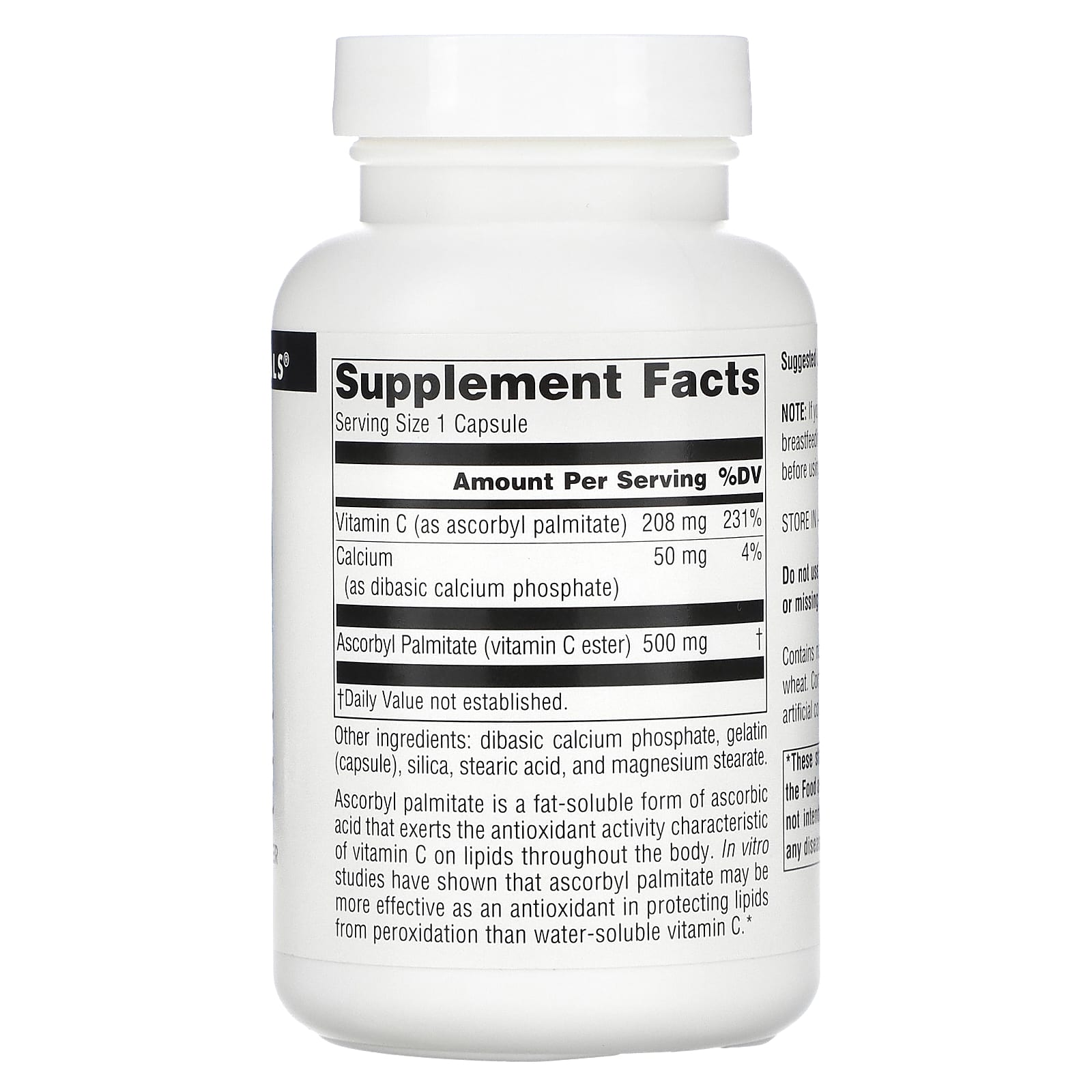 Source Naturals, Ascorbyl Palmitate, 90 Capsules - Image 2