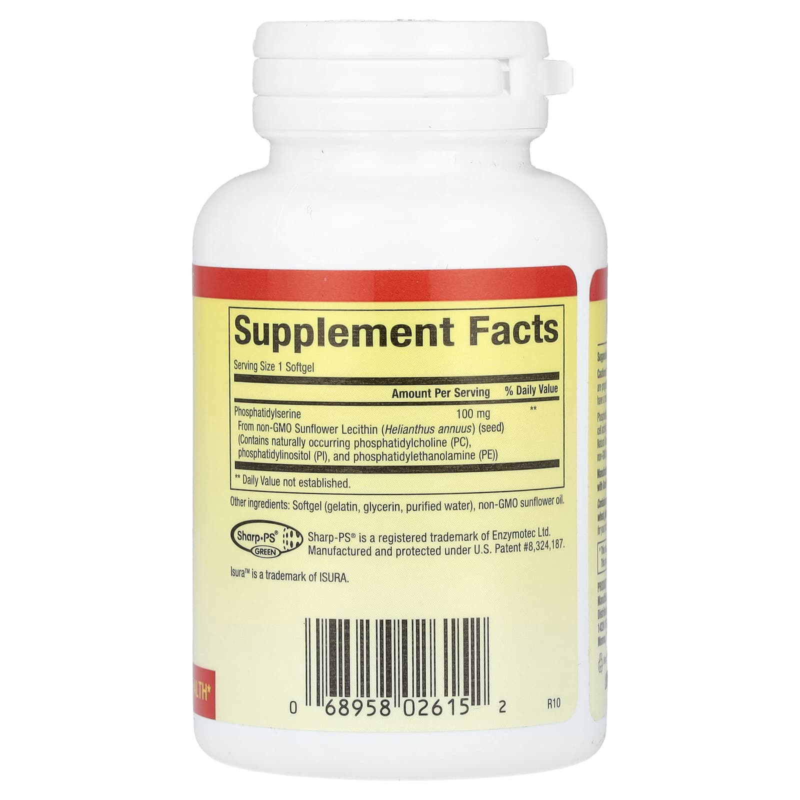 Natural Factors, PS, Phosphatidylserine, 100 mg, 30 Softgels