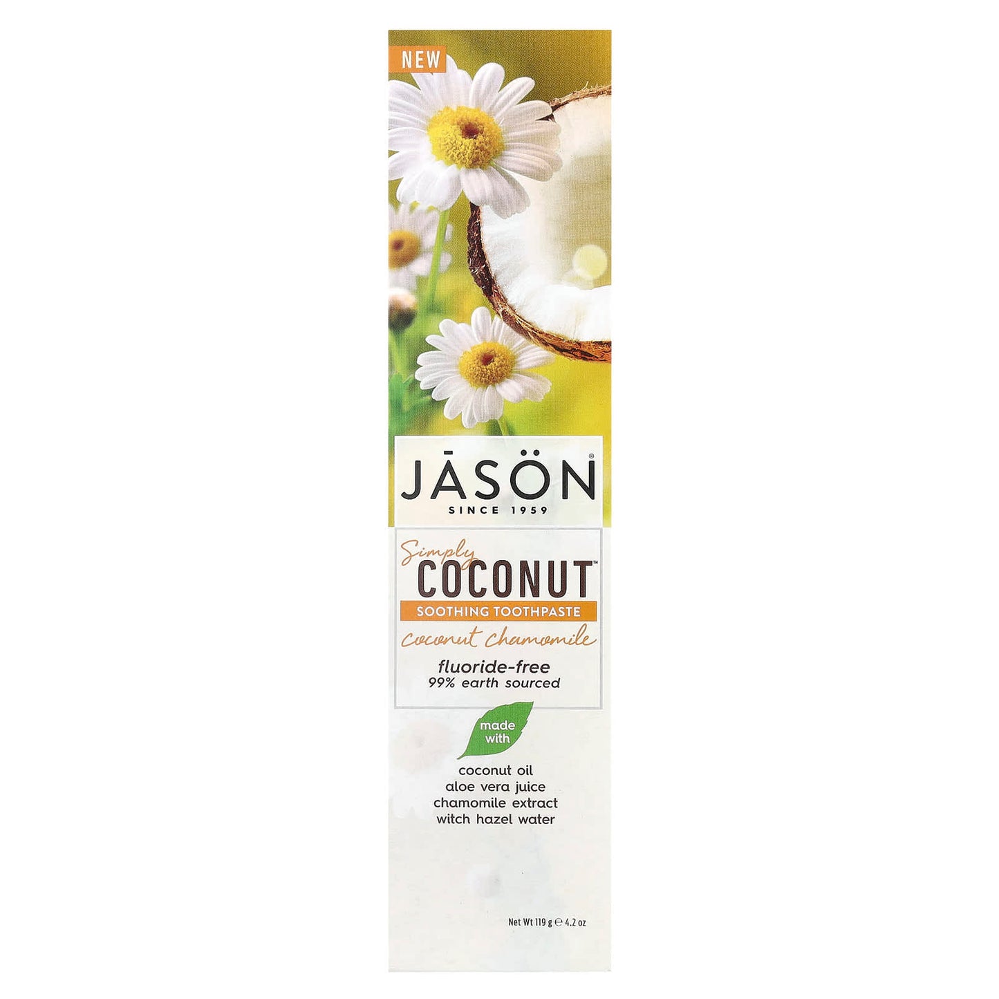 Jason Natural Simply Coconut Soothing Fluoride-Free Toothpaste - Image 2