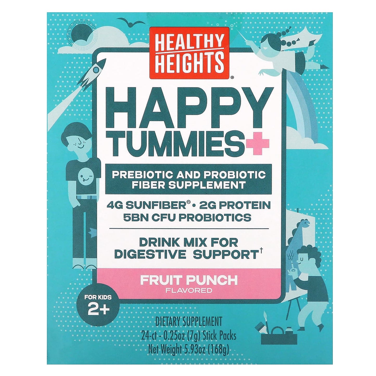 Healthy Gut Support for Kids with Prebiotic & Probiotic Fiber - Image 1