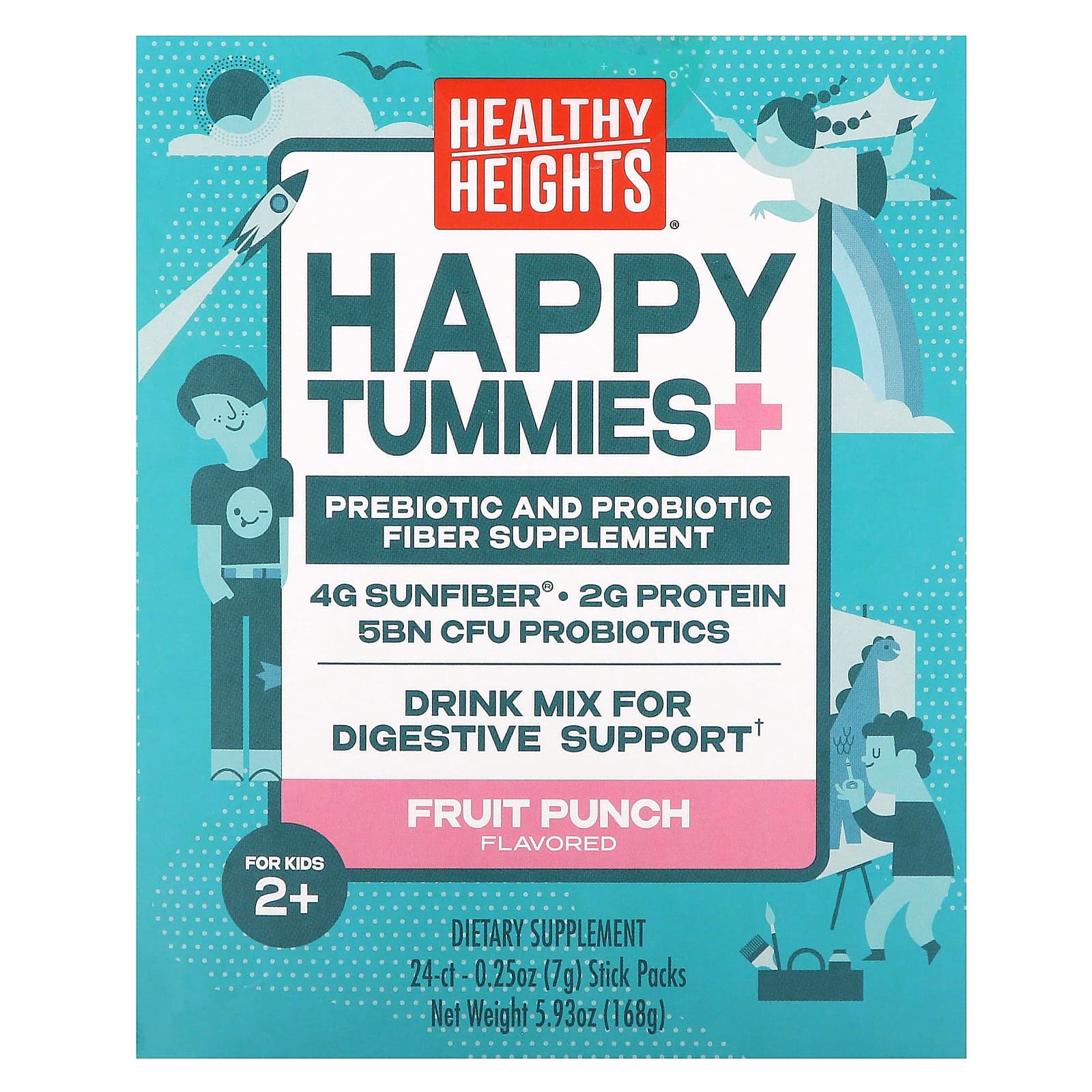 Healthy Gut Support for Kids with Prebiotic & Probiotic Fiber - Image 1