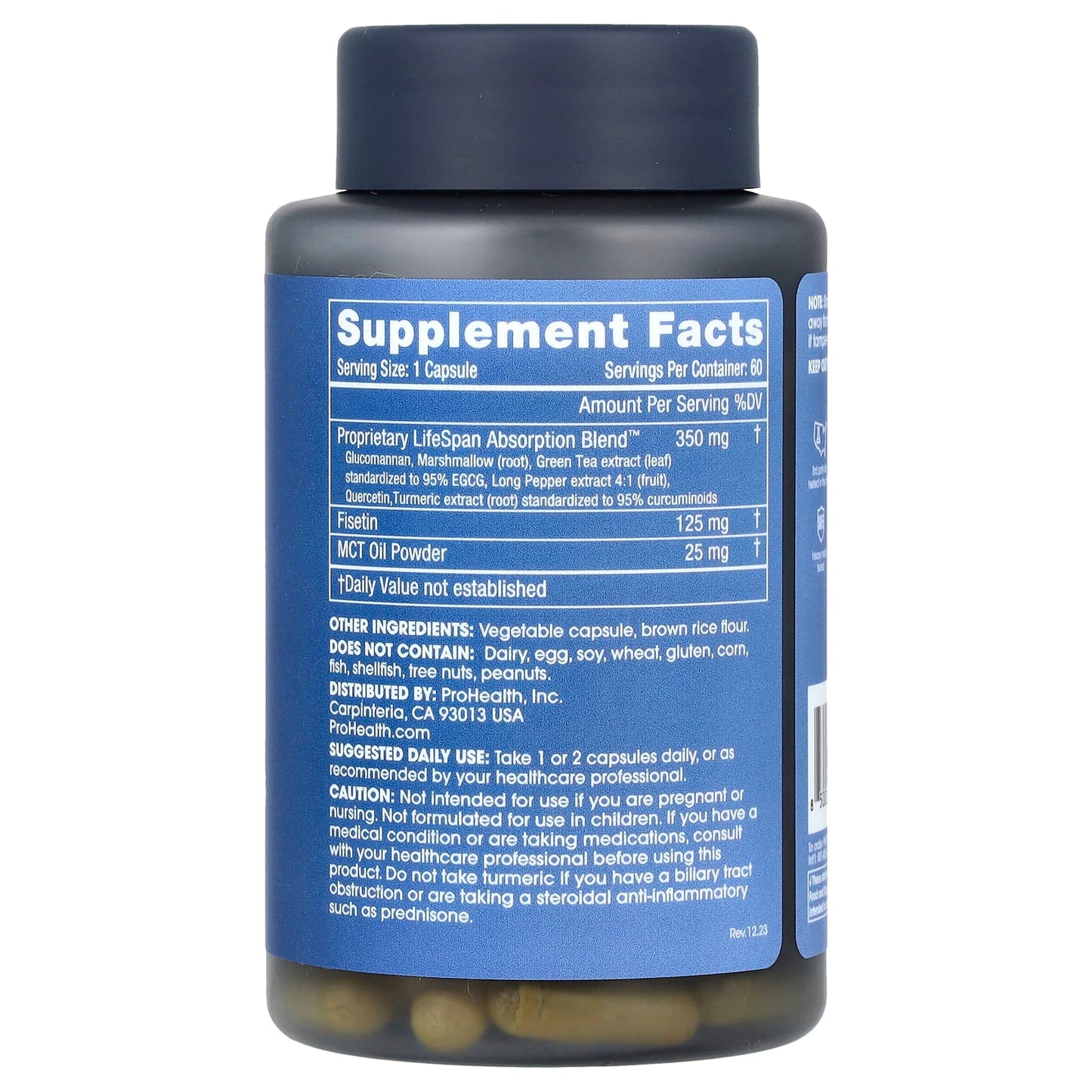 ProHealth Longevity, Fisetin Pro Longevity Plus , 60 Capsules - Image 2
