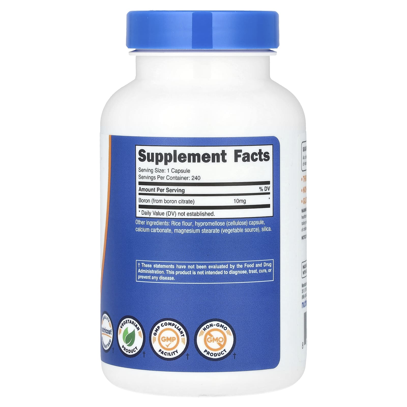 Nutricost, Boron, 10 mg , 240 Capsules - Image 2