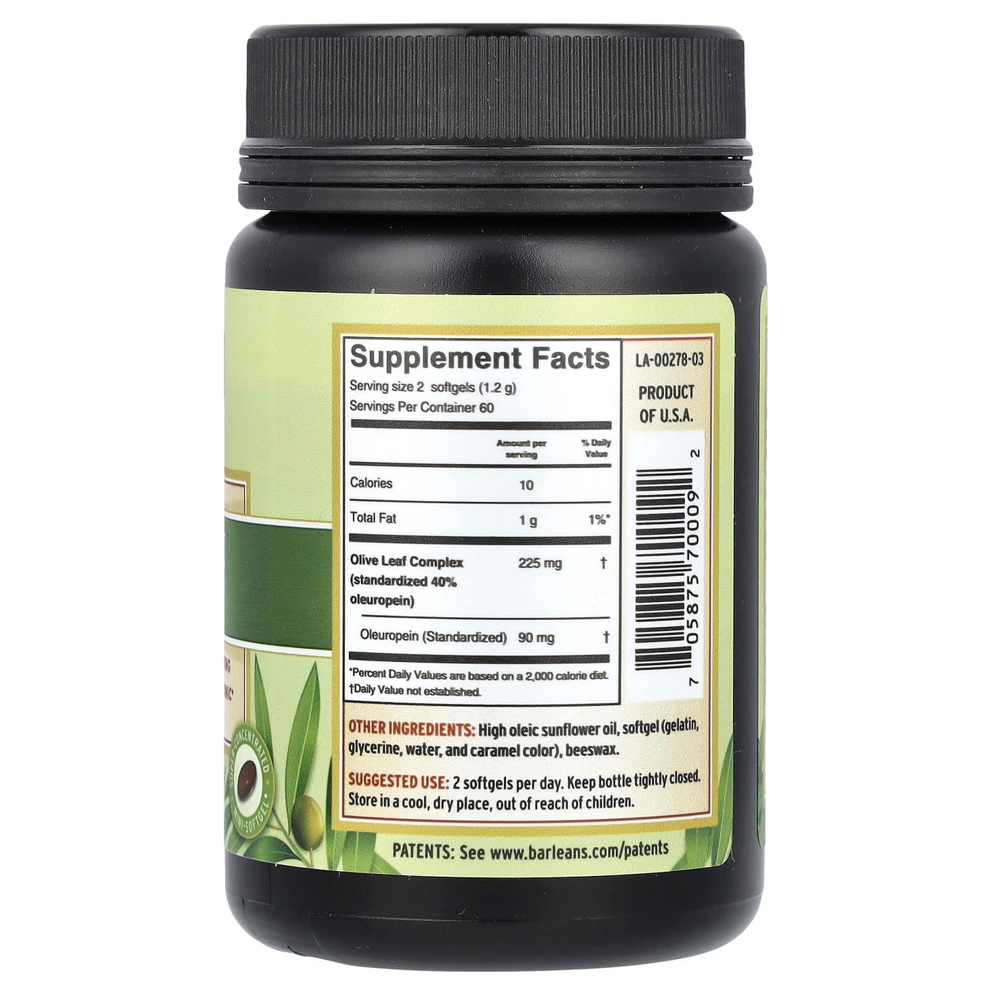 Olive Leaf Complex - 120 Softgels for Immune & Heart Health - Image 2