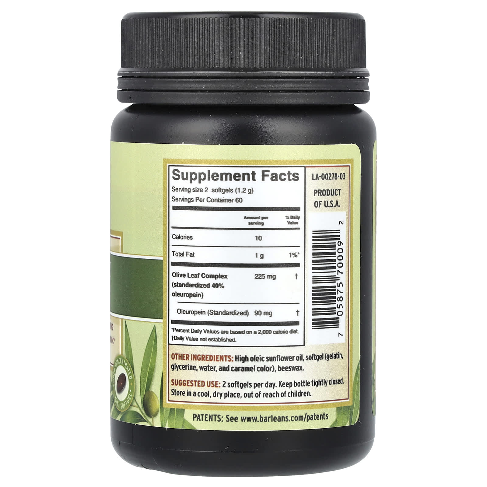 Olive Leaf Complex - 120 Softgels for Immune & Heart Health - Image 2