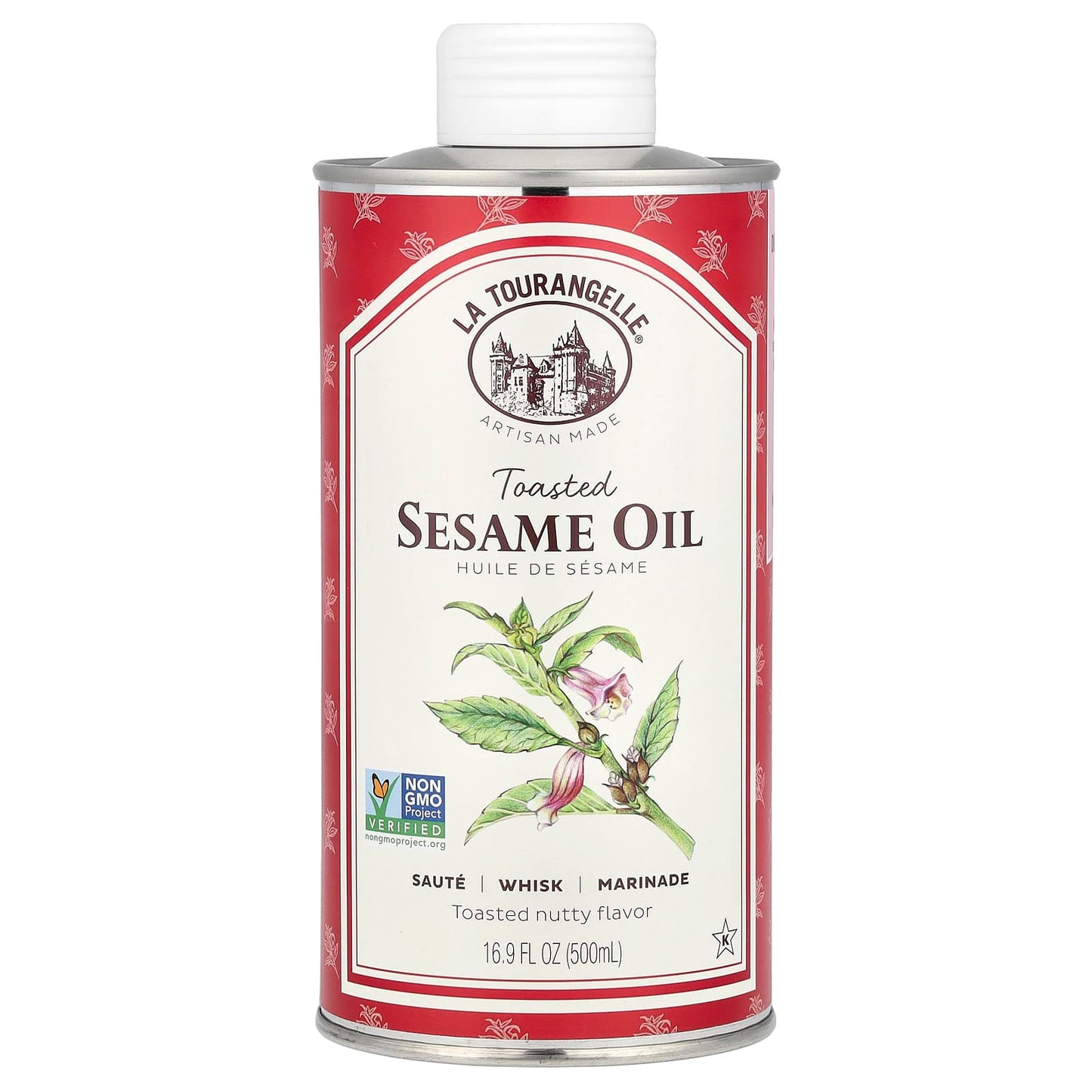 La Tourangelle, Toasted Sesame Oil, 16.9 fl oz (500 ml) - Image 1