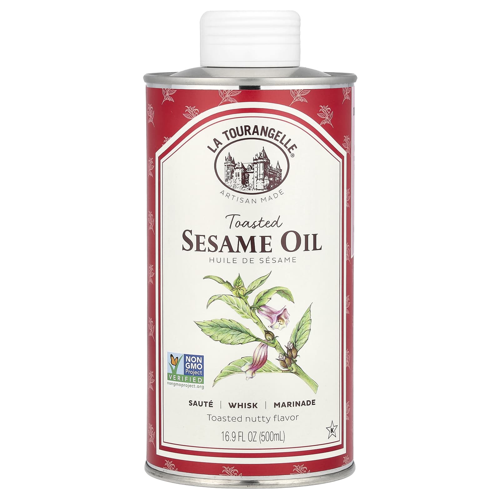 La Tourangelle, Toasted Sesame Oil, 16.9 fl oz (500 ml) - Image 1