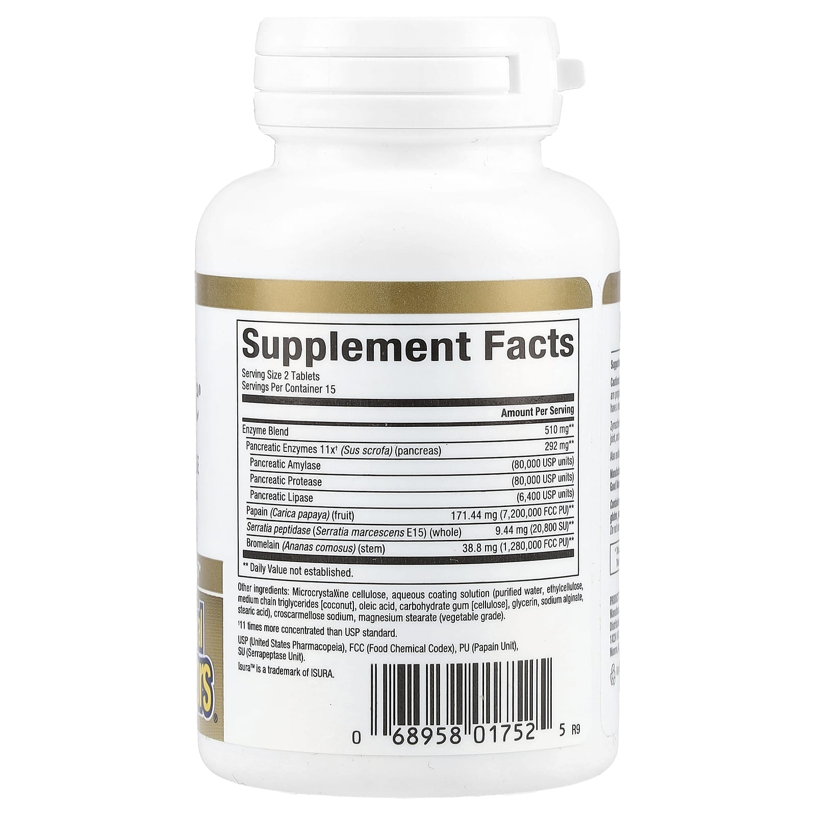Natural Factors, Zymactive, Double Strength, 30 Enteric Coated Tablets - Image 2