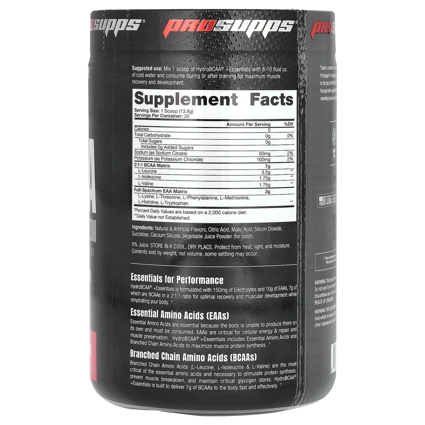 ProSupps, Hydro BCAA +Essentials, Watermelon, 14.6 oz (414 g) - Image 2