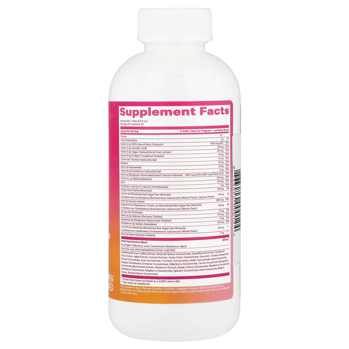Pink Stork, Liquid Prenatal + Postnatal, Mixed Berry, 16 fl oz (473 ml) - Image 2