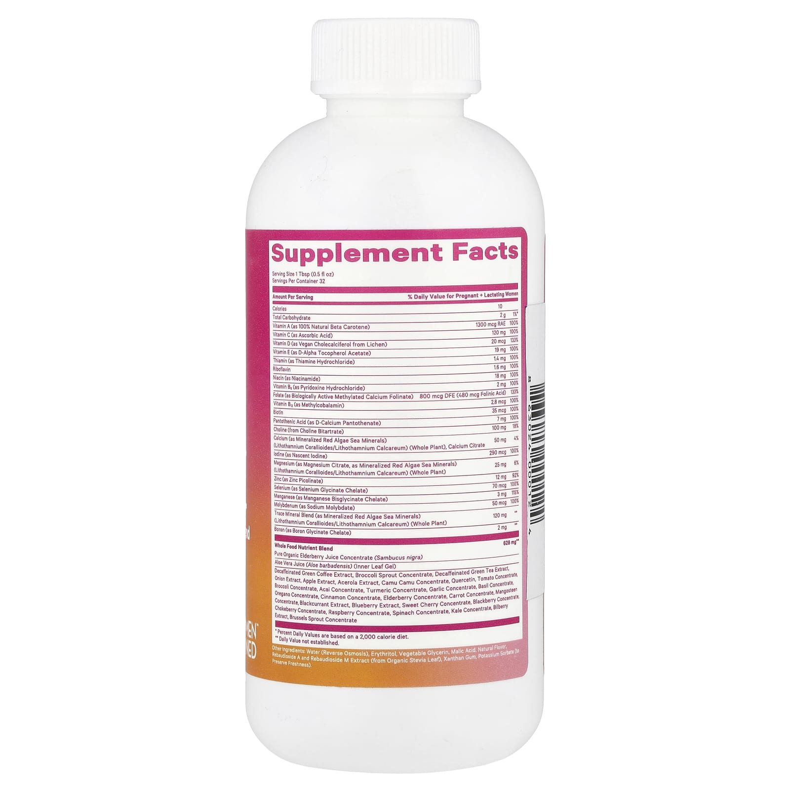 Pink Stork, Liquid Prenatal + Postnatal, Mixed Berry, 16 fl oz (473 ml) - Image 2