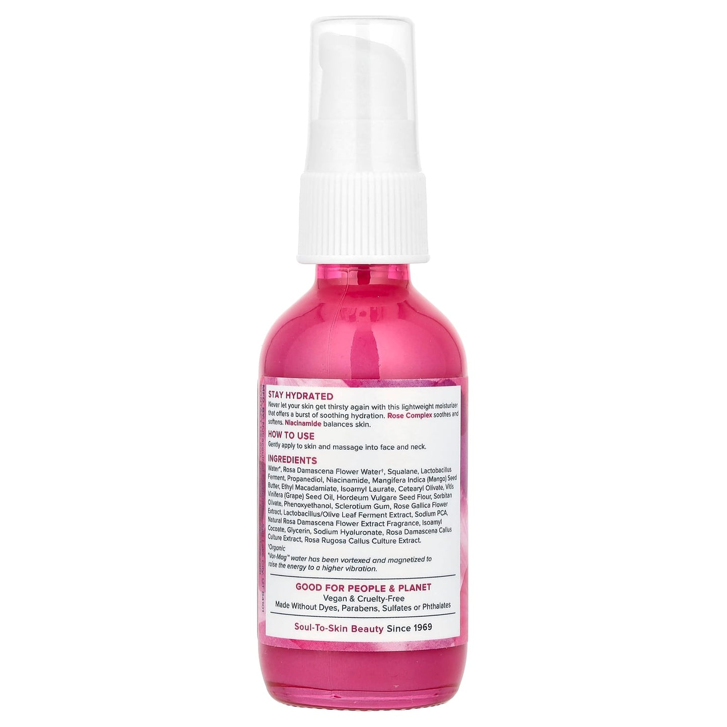 Heritage Store, Rosewater Moisturizer for Dry to Combination Skin, 2 fl oz (58 ml) - Image 2