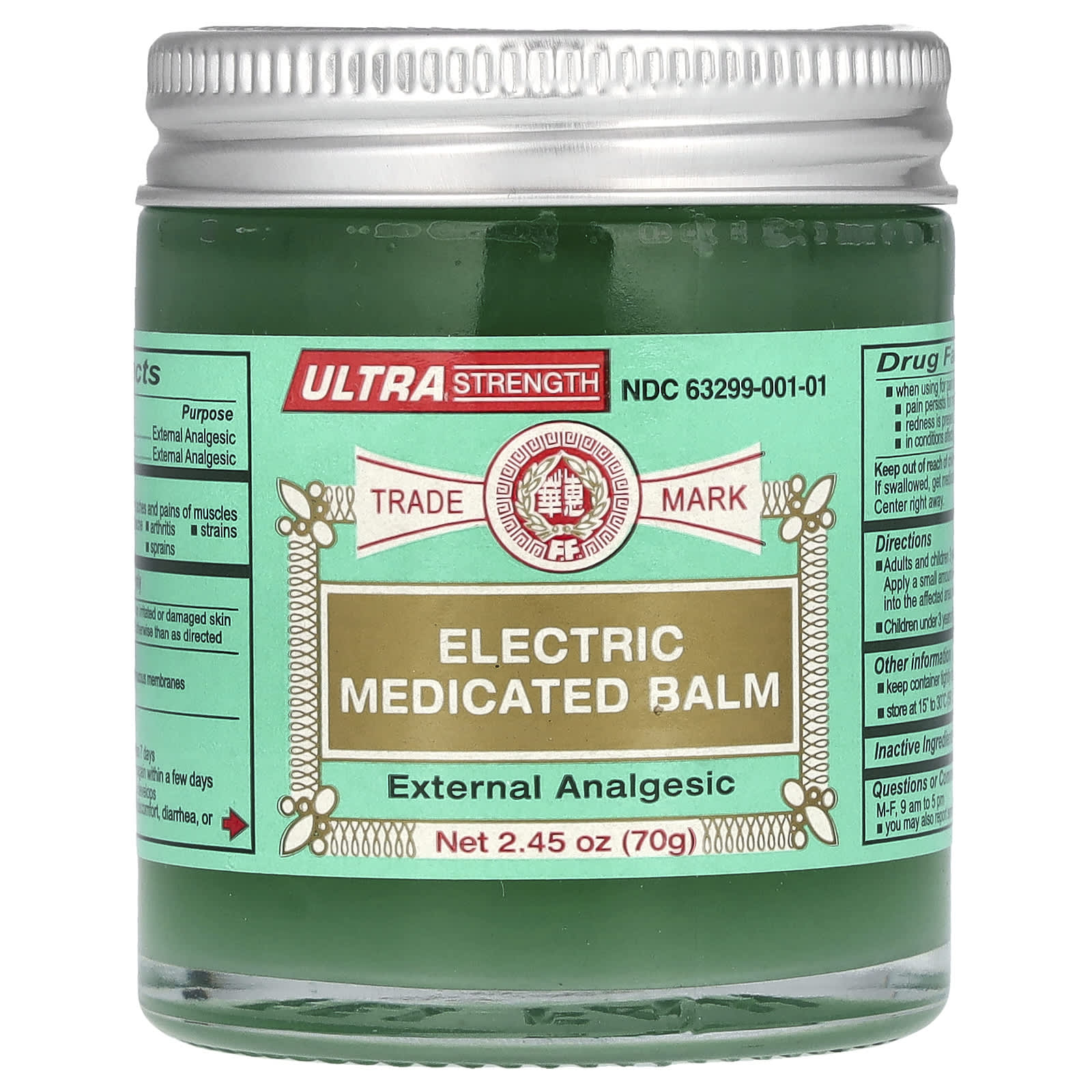 Relieve Pain with Fei Fah Electric Medicated Balm, Ultra Strength - 2.45 oz - Image 1