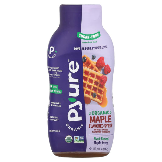 Pyure, Organic Maple Flavored Syrup, Sugar-Free, 14 fl oz (414 ml) - Image 1