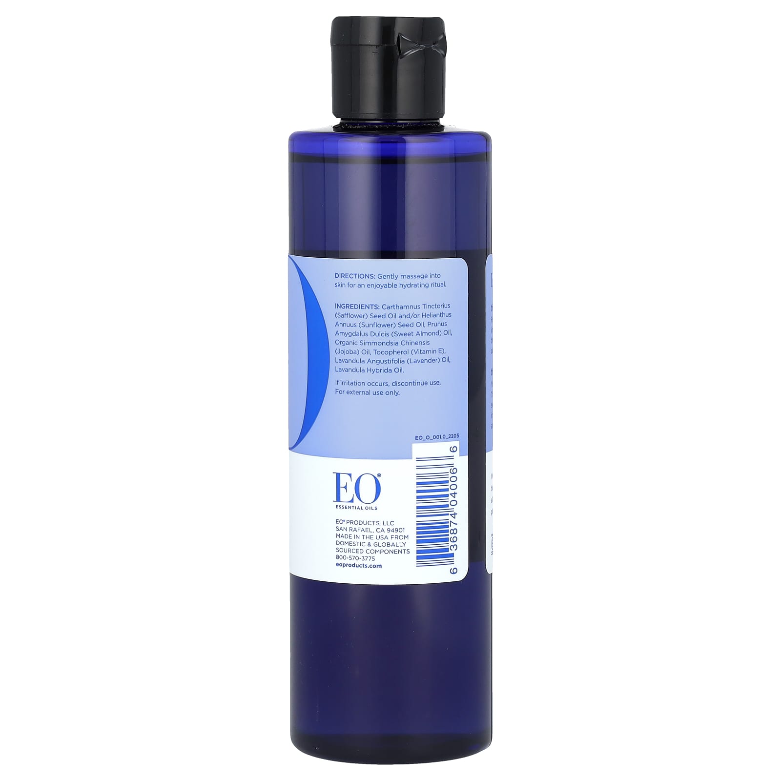 French Lavender Body Oil for Soothing Skin Care by EO Products, 8 fl oz - Image 2