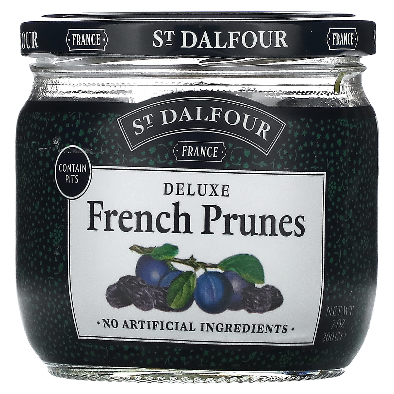St. Dalfour, Deluxe French Prunes, 7 oz (200 g) - Image 1