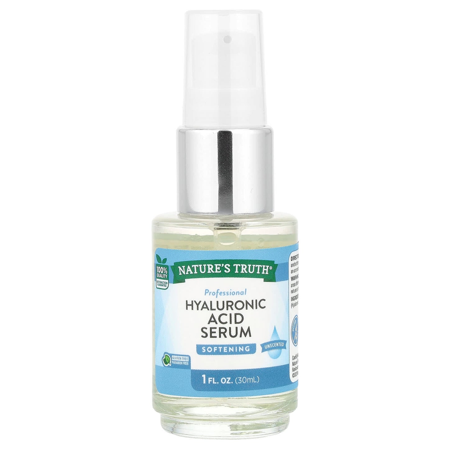 Nature's Truth, Hyaluronic Acid Serum, Unscented, 1 fl oz (30 ml) - Image 1