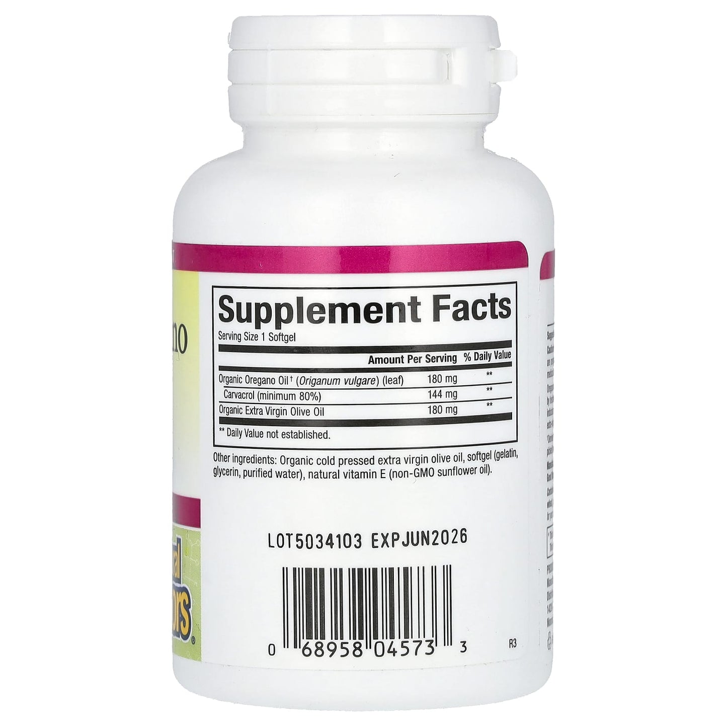Natural Factors, Oil Of Oregano, 180 mg, 30 Softgels - Image 2
